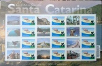 FOLHA DE PERSONALIZADO - C-3169/80 - ENCANTOS DE SANTA CATARINA - MINT - RHM 72 UF