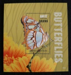 GHANA - BORBOLETAS - BLOCO MINT