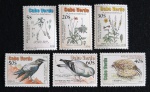 CABO VERDE - FAUNA E FLORA - SÉRIE COM 6 SELOS MINT