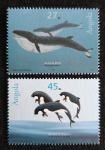 ANGOLA - MAMIFEROS MARINHOS - SÉRIE COM 2 SELOS MINT