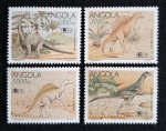 ANGOLA - DINOSSAUROS - SÉRIE 4 VALORES MINT