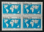 QUADRA DO SELO - CENTENÁRIO DA UPU - UNIÃO POSTAL UNIVERSAL