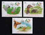 ANGOLA - FAUNA - LUBRAPEX - 3 SELOS MINT