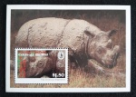 ANTIGUA - RINOCERONTE - BLOCO MINT