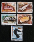 CABO VERDE - FAUNA MARINHA - 5 SELOS MINT