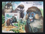 ANGOLA - MACACOS - BLOCO MINT
