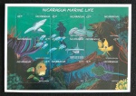 NICARAGUA - FAUNA MARINHA - MINI FOLHA MINT