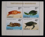 ANGOLA - TARTARUGAS MARINHAS - MINI FOLHA 