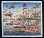 ANGOLA - FAUNA - MINI FOLHA COM 12 SELOS MINT
