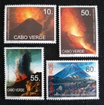 CABO VERDE - VULCÕES - 4 SELOS MINT