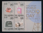 GAMBIA - DIA MUNDIAL DO RÁDIO - MINI FOLHA 
