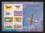 DOMINICA - AVIÕES - MINI FOLHA MINT
