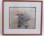 PAULO PEREIRA- 2005-  " Abstrato" , desenho sobre cartão em eucatex, assinado e datado ni C.I.E., emodurado  e envidraçado, com chancela da Galeria Paulo Darzé. número 2116.Med.60 x 67 cm/ 37 x 44 cm. PELA FRAGILIDADE NÃO ENVIAMOS PELOS CORREIOS
