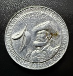 Medalha Comemorativa, Lembrança da Exposição Industrial do IV Centenário de São Paulo, Ano 1554/1994, Alumínio, Muito Bem Conservada.