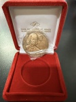 Medalha Comemorativa, 300 Anos da Experiência Aerostática de Bartolomeu de Gusmão, Ano 1709/2009, Bronze, Peso 55 g, Diâmetro 50 mm, no estojo da CMB, Flor de Cunho.