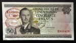 Cédula Estrangeira, LUXEMBURGO , Valor 50 Francos, Data 25/08/1972, Soberba.