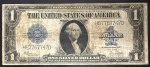 Cédula Estrangeira, USA, Valor 1Dollar, Série 1923, Silver Certificate, Muito Bem Conservada.