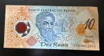 Cédula Brasileira, Polímero, Valor 10 Reais, Ano 2000, Efígie Pedro Álvares Cabral, Soberba.