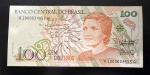 Cédula Brasileira, Série A1000...., Valor 100 Cruzeiros, Ano 1991, Efígie Princesa Isabel, Muito Bem Conservada/Soberba.