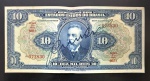 Cédula Brasileira, República, Autografada, Valor 10 Mil Reis, 17ª Estampa, BRASIL - Nº, Estampa e Série Separados, Período de Circulação 1925/1955, Soberba.
