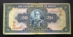 Cédula Brasileira, República, Autografada, Valor 20 Mil Reis, 16ª Estampa, BRASIL - Nº, Estampa e Série Juntos, Período de Circulação 1931/1955, MBC/Soberba.