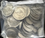 Moedas Brasileiras, República, Valores 500; 1000 e 2000 Reis, Datas Diversas, Peso Total 01 Kg de Prata 900, MBC/Soberbas.