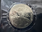 Moeda Estrangeira, ILHAS MARSHALL, Comemorativa ao 20º Aniversário da Missão Apolo 11 - 1969/1989 - 1º Homem na Lua , Valor 5 Dollars, Ano 1989, Níquel, Peso 29 g, Diâmetro 39 mm, Lacre Original, Flor de Cunho.