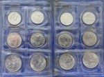 Coleção de Moedas Brasileiras, Série F.A.O - Alimentos para o Mundo, Período 1975/1978, Valores 1; 2 e 5 Centavos, Aço Inox, Cartela Original, Flor de Cunhos.