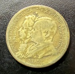 Moeda Brasileira, BBASIL, Valor 500 Reis, Ano 1922, Bronze Alumínio, Muito Bem Conservada.