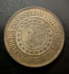 Moeda Brasileira, Valor 40 Reis, 1897, Bronze, Soberba/FC.