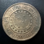 Moeda Brasileira, Valor 40 Reis, 1900, Bronze, Soberba.