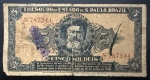 Cédula Brasileira, Thesouro do Estado de São Paulo - Pró Constituição, Valor 5 Mil Reis, Ano 1932, Muito Bem Conservada.