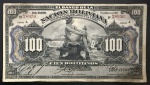 RARA Cédula Estrangeira, BOLÍVIA, sem o Carimbo BANCO CENTRAL de BOLÍVIA, Valor 100 Bolivianos, Data 11 de Maio de 1911, Série A, Muito Bem Conservada.