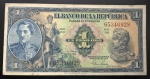 Cédula Estrangeira, COLÔMBIA, Valor 1 Peso Oro, Data 01/01/1954, Série HH, Muito Bem Conservada/Soberba.