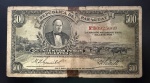 Cédula Estrangeira, PARAGUAI, Valor 500 Pesos Fortes, Lei 25 de Outubro de 1923, Muito Bem Conservada.