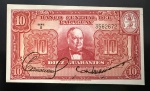 Cédula Estrangeira, PARAGUAI, Valor 10 Guaranies, Série A, Lei 25 de Março de 1952, Flor de Estampa.