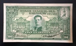 Cédula Estrangeira, PARAGUAI, Valor 100 Guaranies, Série A, Lei 25 de Março de 1952, Soberba/Flor de Estampa.