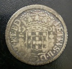 Moeda Brasileira, Colonial, Reino D.Pedro II, Valor 160 Reis, Ano 1701, Casa da Moeda de Pernambuco, Prata, Peso 4,83 g, Diâmetro 25 mm, Muito Bem Conservada.