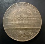 Medalha Comemorativa, Associação Comercial do Rio de Janeiro - Inauguração da Rotunda, Data 07/09/1906, Gravador Girardet, Bronze, Peso 58 g, Diâmetro 50 mm, Flor de Cunho.