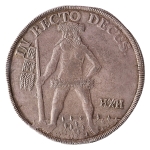 Alemanha, Brunswick-Luneburg-Calenberg-Hannover, 1 Taler, 1714. Prata. Dav 2066; KM# 77. Sob. 46mm,