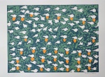Antonio Poteiro, Revoada Verde, gravura, tiragem 79/100, Edição Póstuma, 70x100cm, sem moldura, Edição Autorizada pelo filho do artista Sr. Valdir Batista de Sousa e impressa pela Arte Prints.