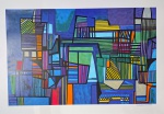 Roberto Burle Marx, Composição, gravura, tiragem PI 7/10, 66x96,5cm, sem moldura, Edição Póstuma