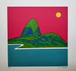 Carlos Furtado, Pão de Açúcar, gravura, tiragem 34/100, 40x40cm, sem moldura