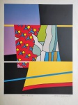 Paulo Calazans, Varal da Caiovas, gravura PA, x51xm, 1989, sem moldura, com pequena quebra de papel e necessita de pequena limpeza