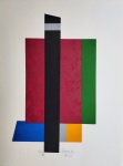 Eduardo Sued, Geométrico, gravura, tiragem 16/100, 2013, 43x32cm, sem moldura, necessita de limpeza