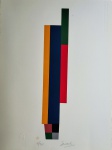 Eduardo Sued, Geométrico, gravura, tiragem 16/100, 2013, 43x32cm, sem moldura, necessita de limpeza
