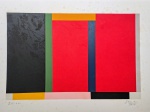 Eduardo Sued, Geométrico, gravura, tiragem 29/100, 2010, 50x70cm, sem moldura, necessita de limpeza