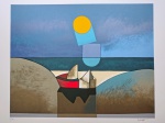 Inos Corradin, Marinha, gravura, tiragem 71/100, Edição Póstuma,50x70cm, sem moldura