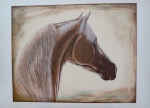 Carlos Passos, Cavalo, gravura 34/100, 75x100cm, sem moldura