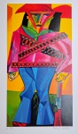 Aldemir Martins, Cangaceiro, gravura, tiragem PI, 61x34cm, Edição Póstuma, sem moldura